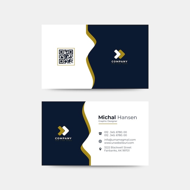 corporate company visiting card design template
