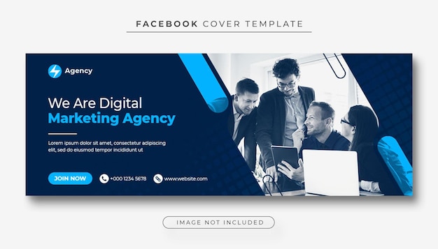 Corporate and digital business marketing promotion facebook cover photo and web banner