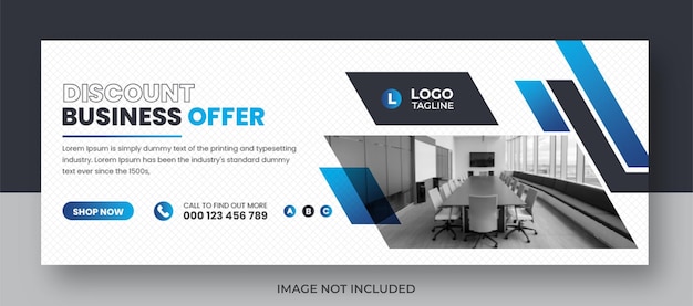 Corporate digital marketing facebook banner social media template