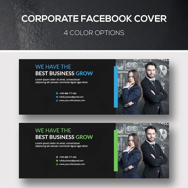 PSD corporate facebook cover