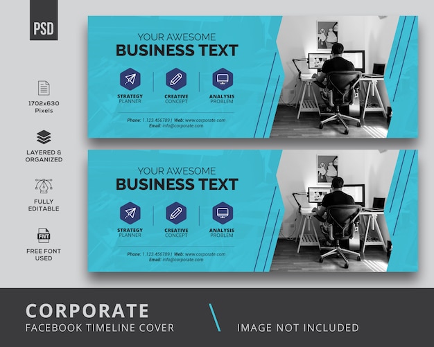 PSD corporate facebook cover