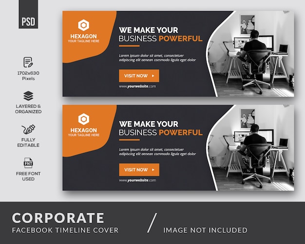 PSD corporate facebook cover