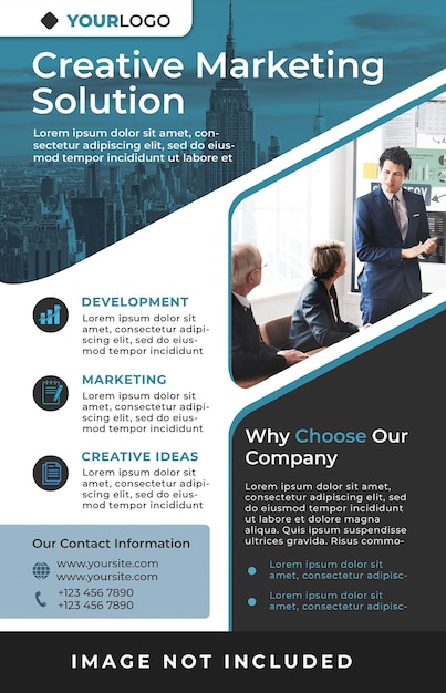 PSD corporate flyer psd template