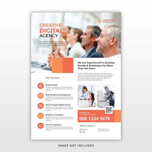 Corporate Flyer-sjabloon voor bedrijven