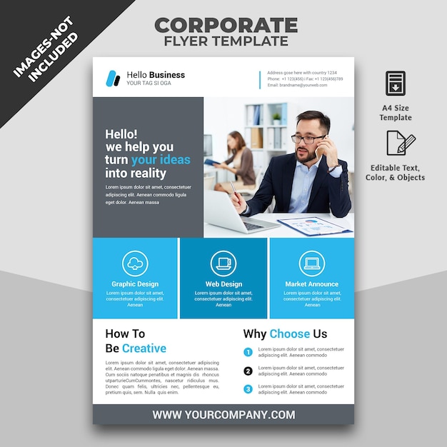 corporate flyer template for business promotion