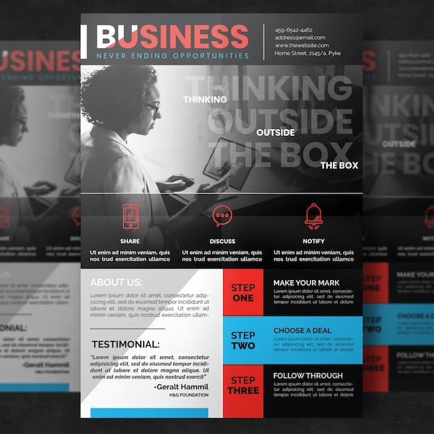 PSD corporate flyer template