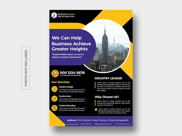 Corporate flyer template