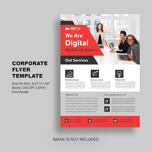 PSD corporate flyer