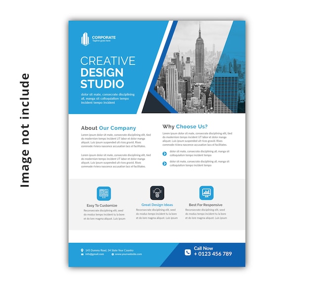 PSD corporate flyer