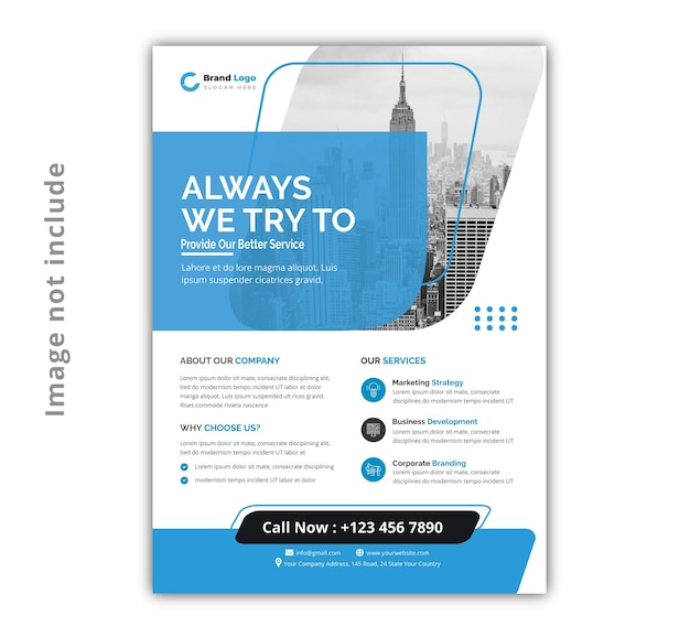 PSD corporate flyer