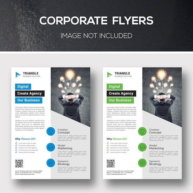 PSD corporate flyers