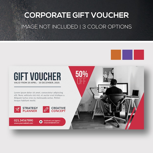 PSD corporate gift voucher