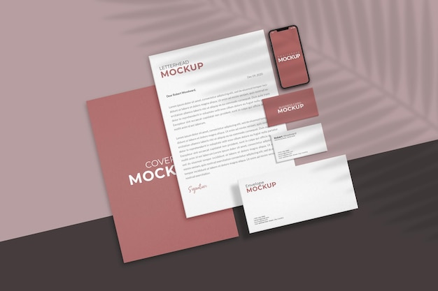 Corporate identity branding mockup design