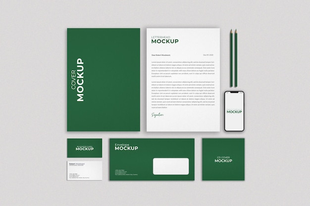 PSD corporate identity branding mockup design