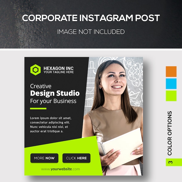 PSD corporate instagram post