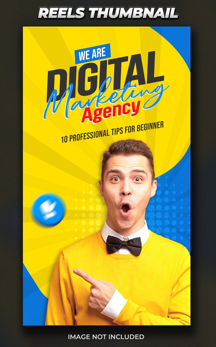 PSD corporate instagram reels and youtube shorts video thumbnail design template