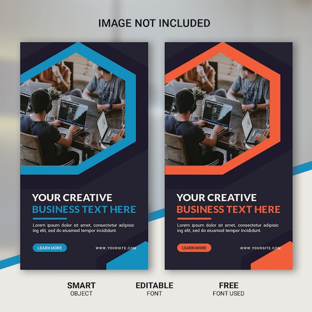 PSD corporate instagram stories template