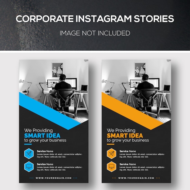 PSD corporate instagram stories