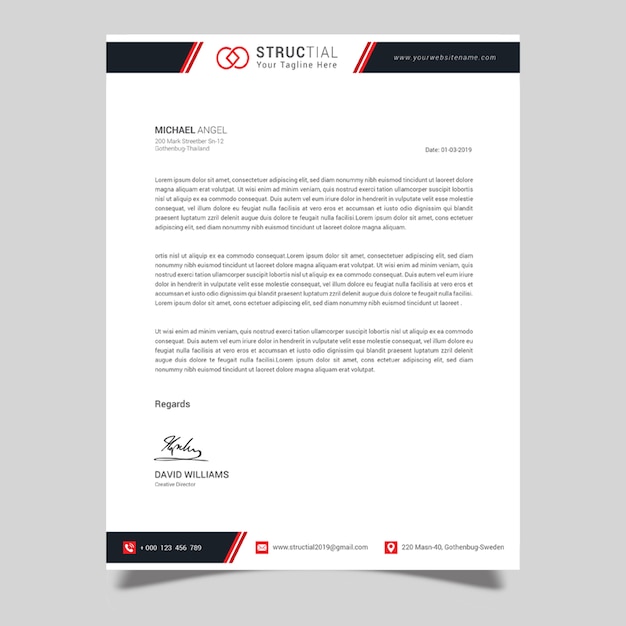 Corporate letterhead