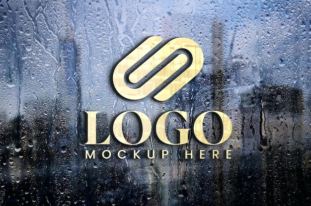 PSD corporate logo mockup