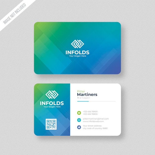 PSD corporate modern business card template