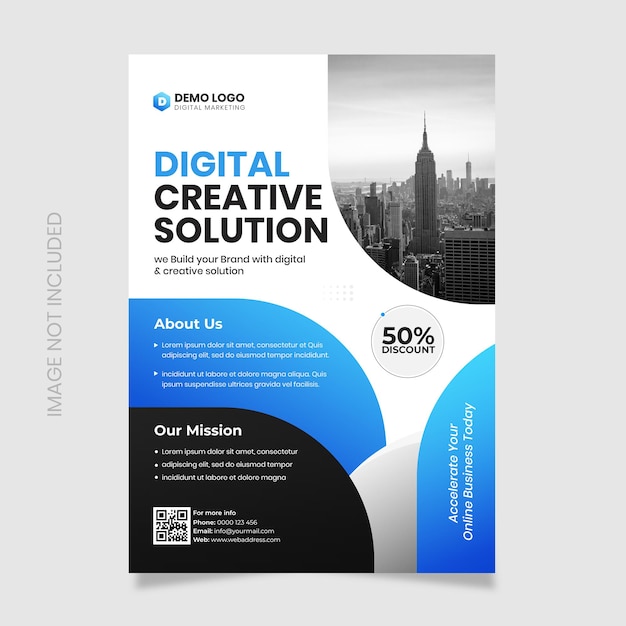 PSD corporate and modern business flyer template premium psd