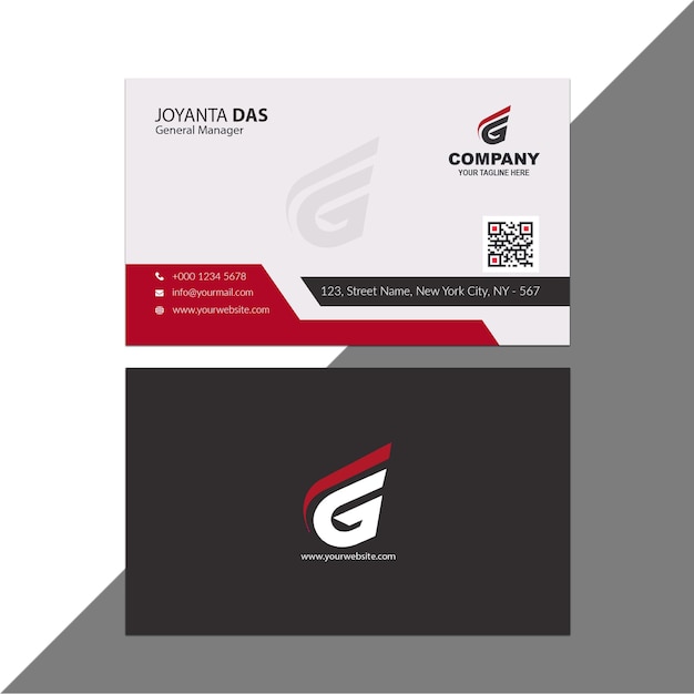 PSD corporate modern creative and clean business card template