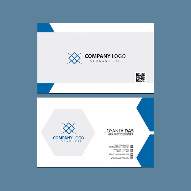 PSD corporate modern creative and clean business card template