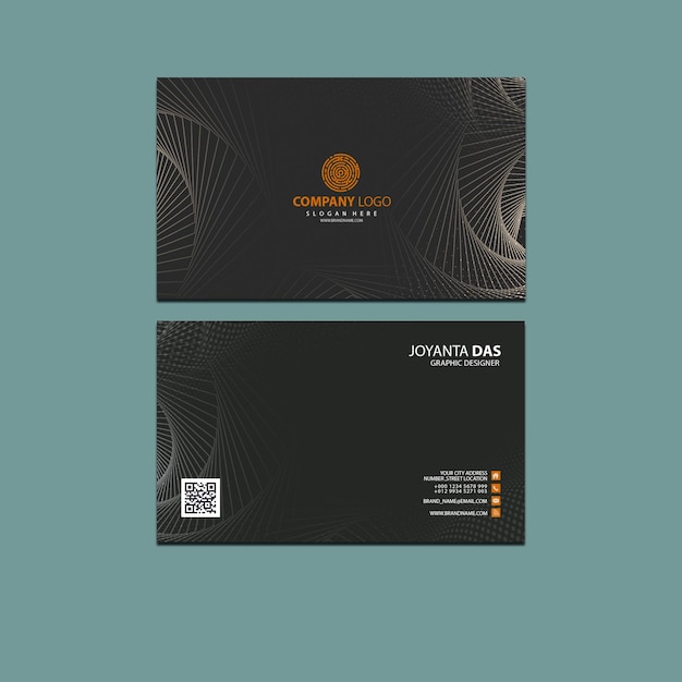 PSD corporate modern creative and clean business card template