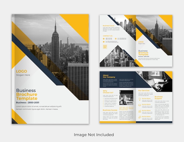 PSD corporate modern professional bifold business company profile business brochure template