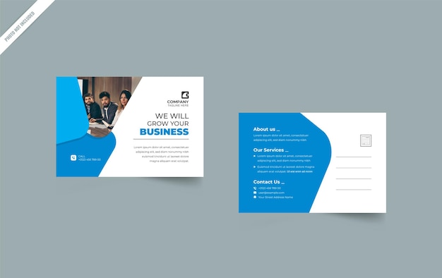 Corporate postcard template design