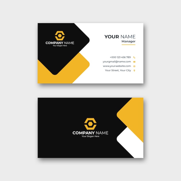 Corporate professional business card template