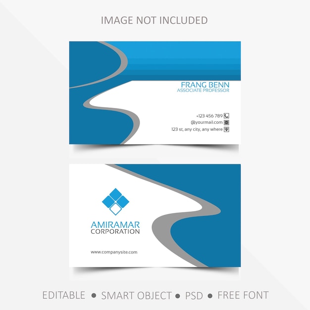 PSD corporate psd business card design