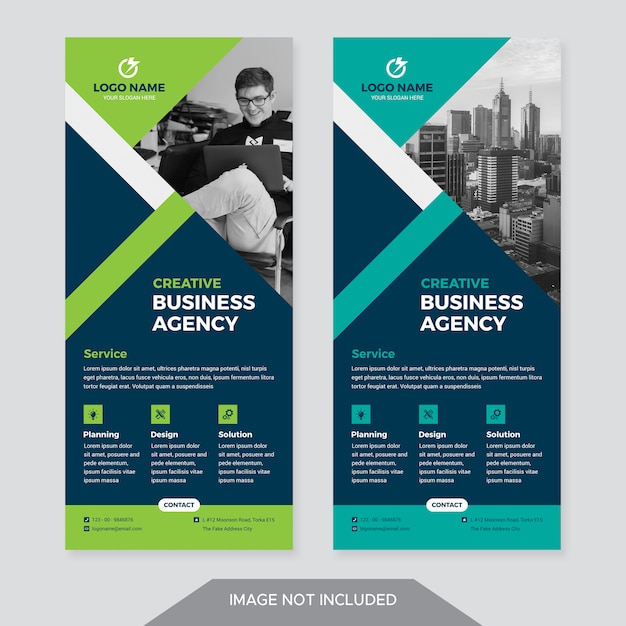 PSD corporate roll up banner