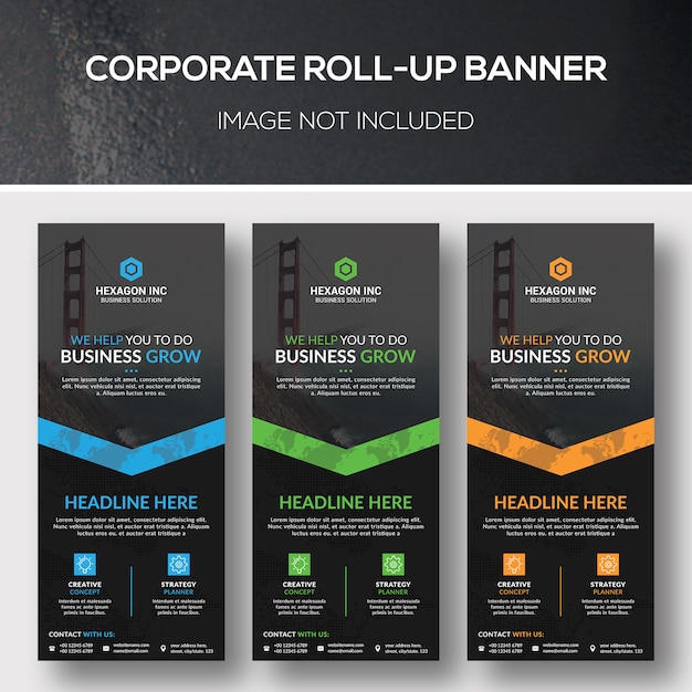 Corporate Roll-up Banner