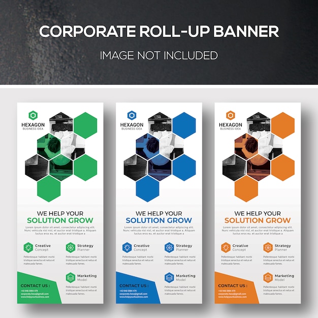 Corporate roll-up sjabloon