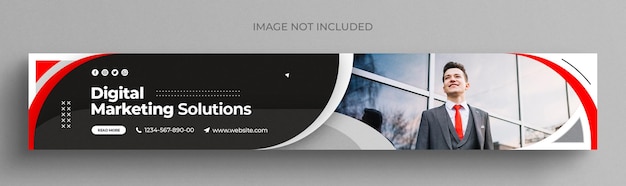 Corporate simple business LinkedIn profile banner and social media cover design