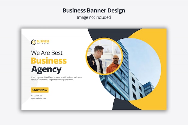 PSD corporate slider design with call to action template for website