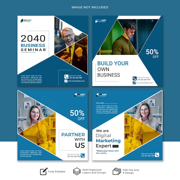 Corporate social media business banner
