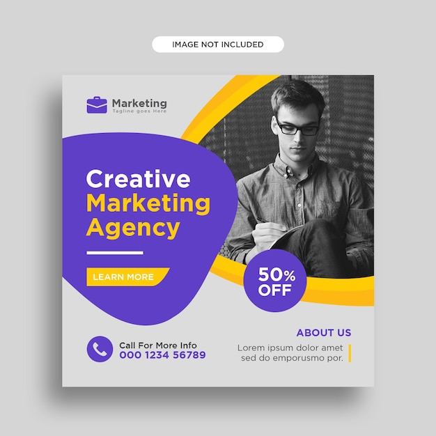 corporate social media post template