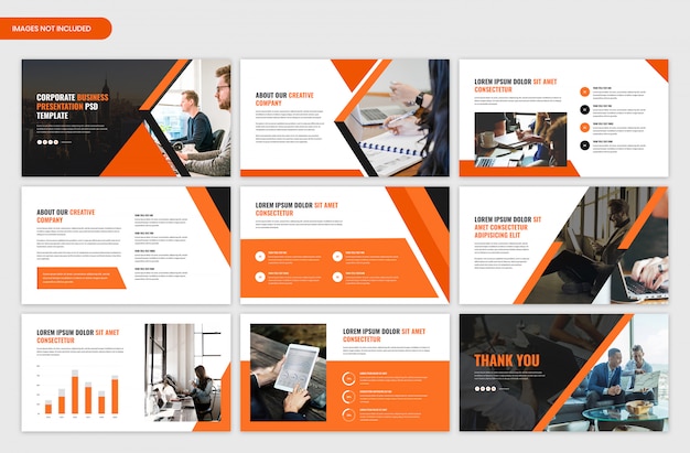 PSD corporate startup presentation template