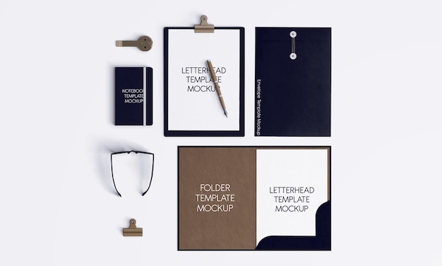 Corporate stationaire mockup