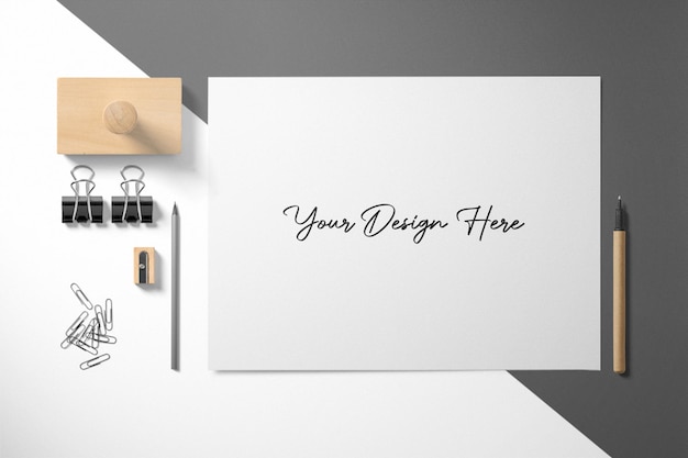 Corporate stationary set mockup