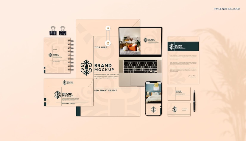  Corporate stationery branding mockup