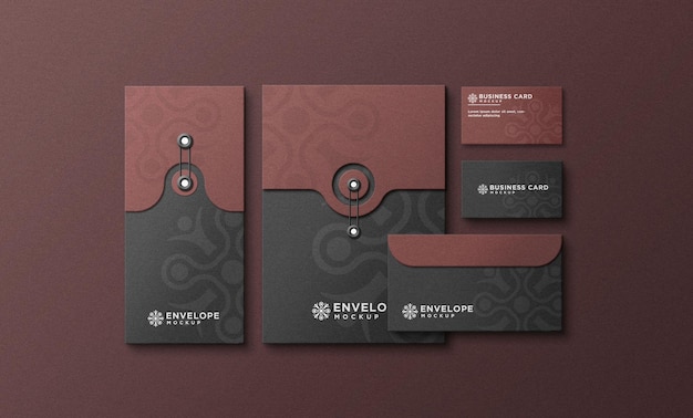 Corporate stationery branding mockup