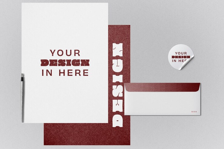 PSD corporate stationery mockup