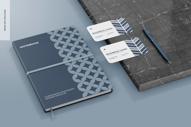 Corporate stationery scenes mockup