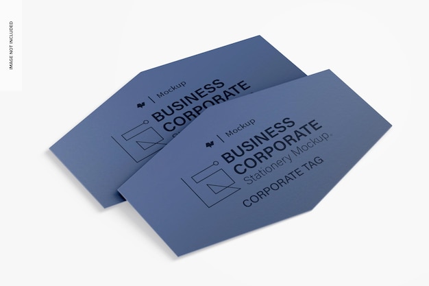 Corporate tags mockup