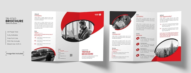 Corporate trifold brochure template