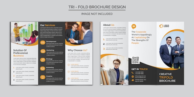 Corporate trifold brochure